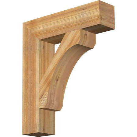 Ekena Millwork Legacy Block Rough Sawn Bracket, Western Red Cedar, 6"W x 26"D x 30"H BKT06X26X30LEC05RWR